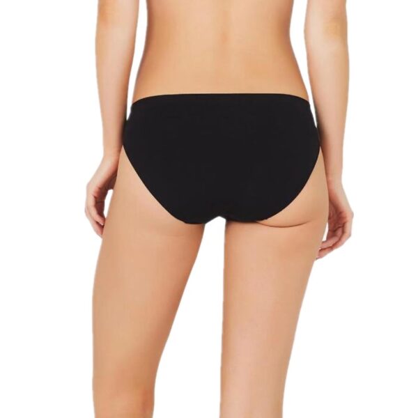 Cozee Bamboo Seamless Underwear Black bikini back 1