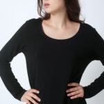 Women's Bamboo Round Neck Long Sleeve top