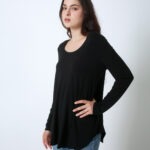 Women's Bamboo Round Neck Long Sleeve top