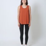 Women's Bamboo Singlet Rust color