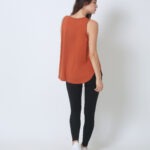 Women's Bamboo Singlet Rust color