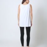 Women's Bamboo Singlet Fitted White
