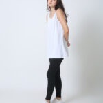 Women's Bamboo Singlet Fitted White