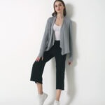 Women's Bamboo Cardigan Waist Length Grey