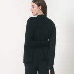 Women's Bamboo Cardigan Waist Length Black