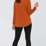Cozee Women's bamboo top rust back 3