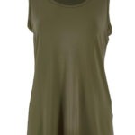 Women's Bamboo Singlet Olive g