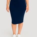 Cozee Bamboo Midi Skirt Front 1