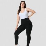 Cozee Bamboo Fleece lined leggings Front 2