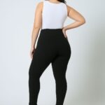 cozee Bamboo Fleece lined leggings back