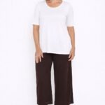 Whispers Bamboo Relaxed Top White Front 1