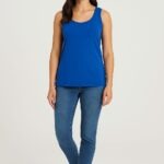 Whisperrs Bamboo Singlet Royal Blue