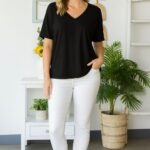 Whispers bamboo tshirt black front 2